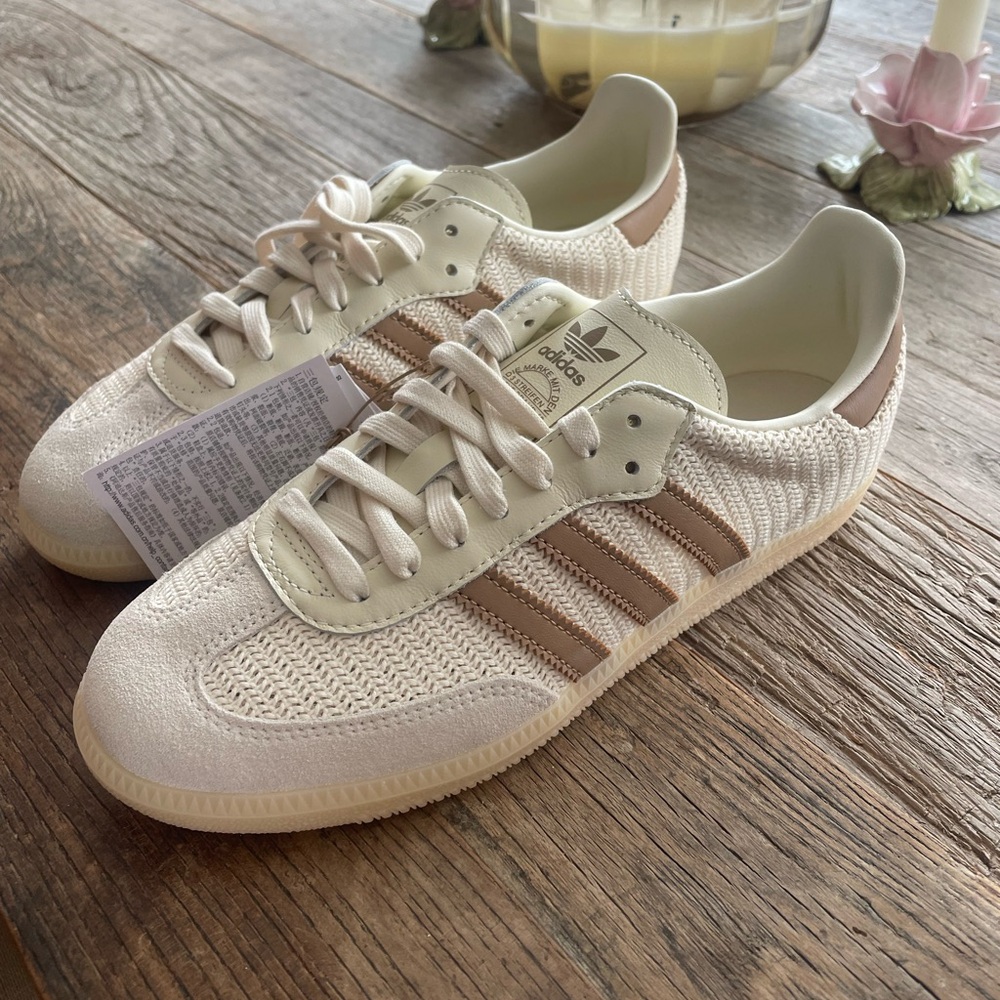 Adidas Off-White and Beige Sneakers